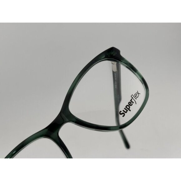 SuperFlex - SF-609 S416 51-18-140 Green Black Acetate Glasses Frames - Picture 3 of 7